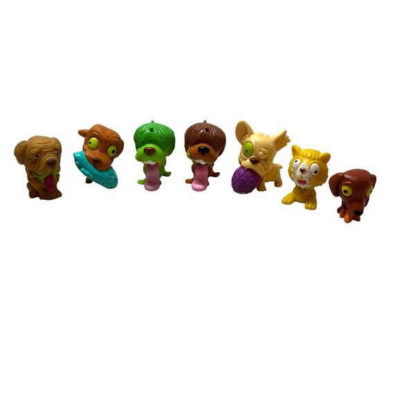Ugglys Pets Shop Lot of 7 Action Figures Toys Ugly Pets Mini Figure Mixed Lot - Picture 2 of 12